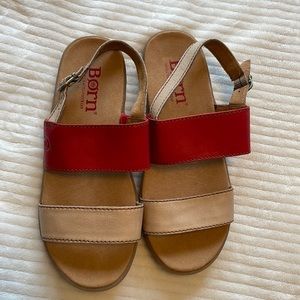 Born 2- Tone sandals